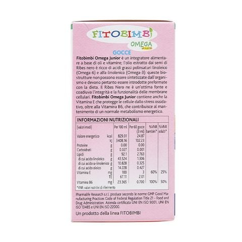 Fitobimbi Omega hỗ trợ phát triển thị giác và não bộ, 30 ml dạng nhỏ giọt (từ 6 tháng)