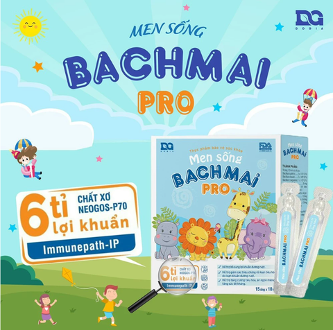 Men sống Bạch Mai Pro - Hỗ trợ giảm rối loạn tiêu hoá, giúp trẻ ăn ngon, tăng đề kháng