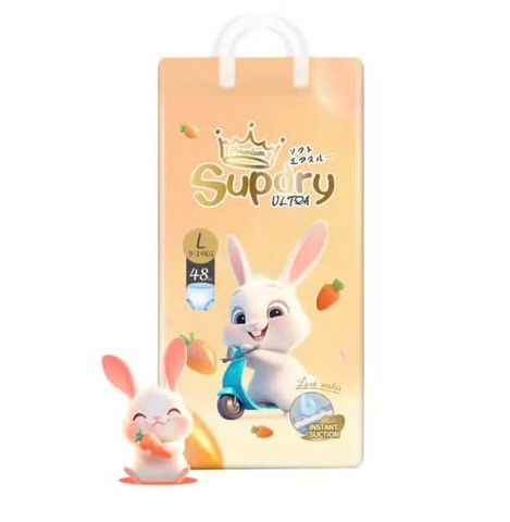 Tã dán Supdry Ultra size S 54 miếng (cho bé 4-8kg)