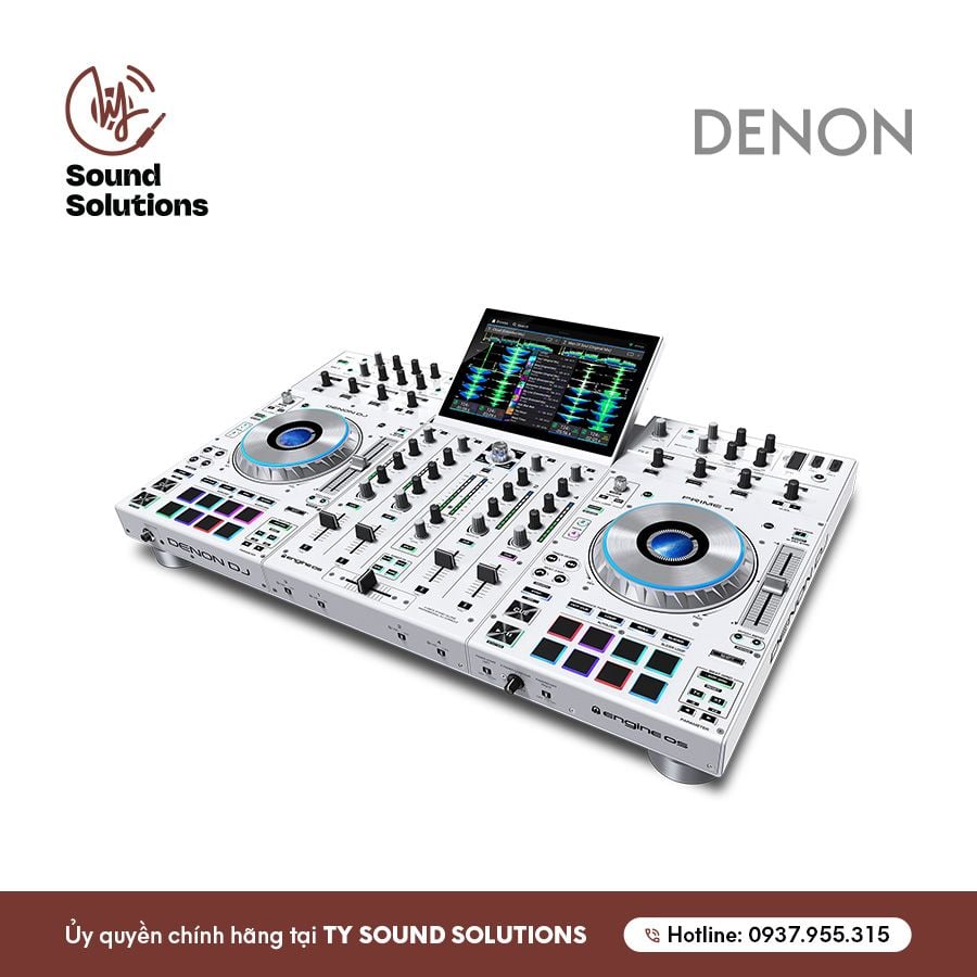 BÀN DJ CHÍNH HÃNG - DENON PRIME 4+ WHITE