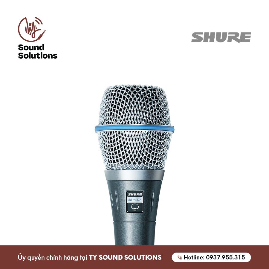 MICRO CÓ DÂY CHÍNH HÃNG - SHURE BETA87A