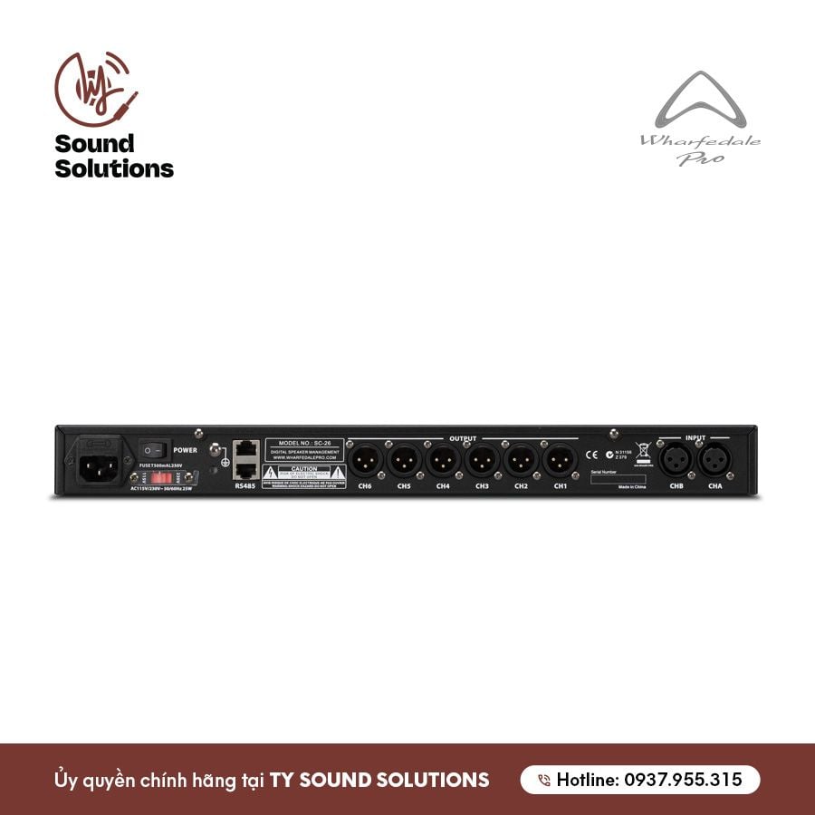 BỘ SỬ LÝ TÍN HIỆU ÂM THANH DSP CHÍNH HÃNG - WHARFEDALE PRO VERSADRIVE SC-26