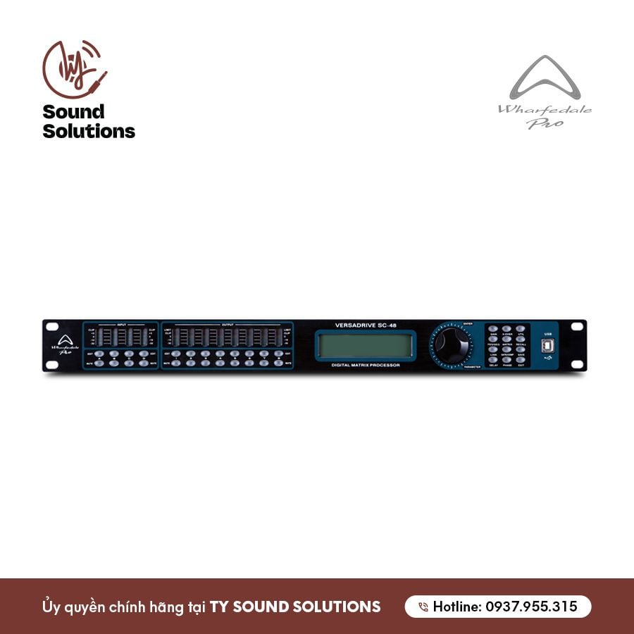 BỘ XỬ LÝ TÍN HIỆU ÂM THANH DSP CHÍNH HÃNG - WHARFEDALE PRO VERSADRIVE SC-48