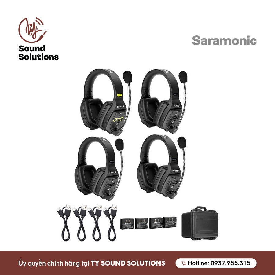 HỆ THỐNG TAI NGHE BỘ ĐÀM CHÍNH HÃNG - SARAMONIC WITALK WT4D