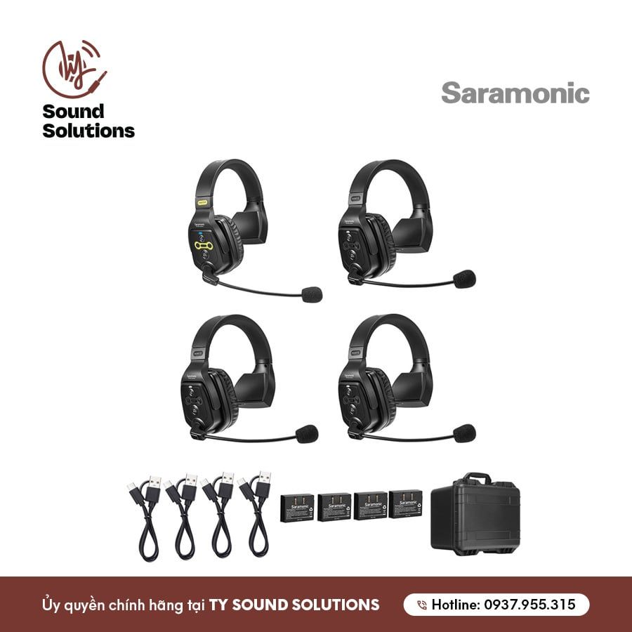 HỆ THỐNG TAI NGHE BỘ ĐÀM CHÍNH HÃNG - SARAMONIC WITALK WT4S