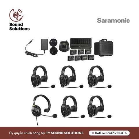  HỆ THỐNG TAI NGHE BỘ ĐÀM CHÍNH HÃNG - SARAMONIC WITALK WT6S 