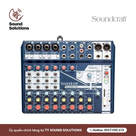  BÀN MIXER ANALOG CHÍNH HÃNG - SOUNDCRAFT NOTEPAD 12FX 