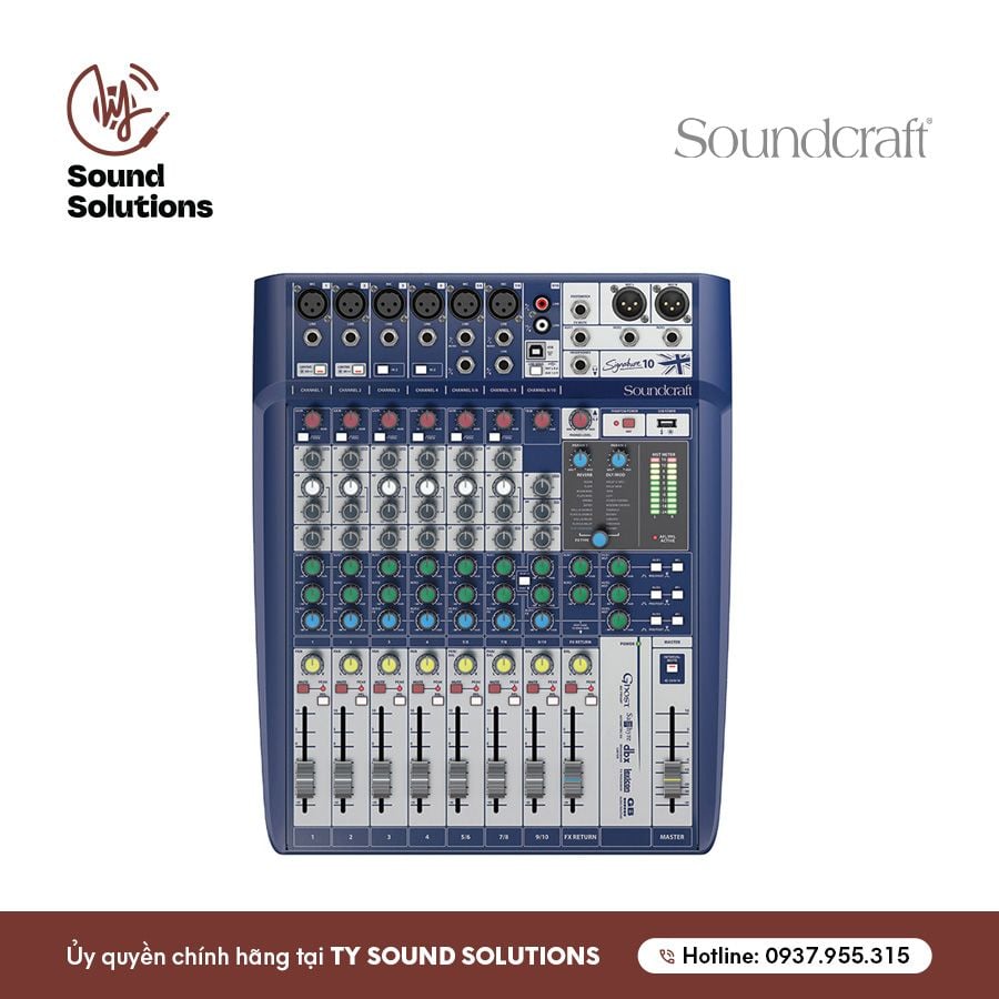 BÀN MIXER ANALOG CHÍNH HÃNG - SOUNDCRAFT SIGNATURE 10