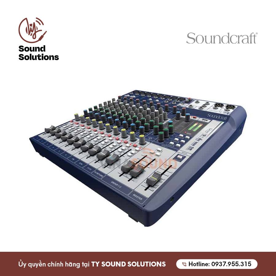 BÀN MIXER ANALOG CHÍNH HÃNG - SOUNDCRAFT SIGNATURE 12