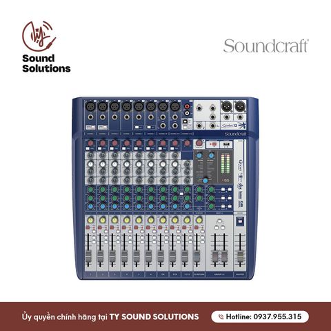  BÀN MIXER ANALOG CHÍNH HÃNG - SOUNDCRAFT SIGNATURE 12 