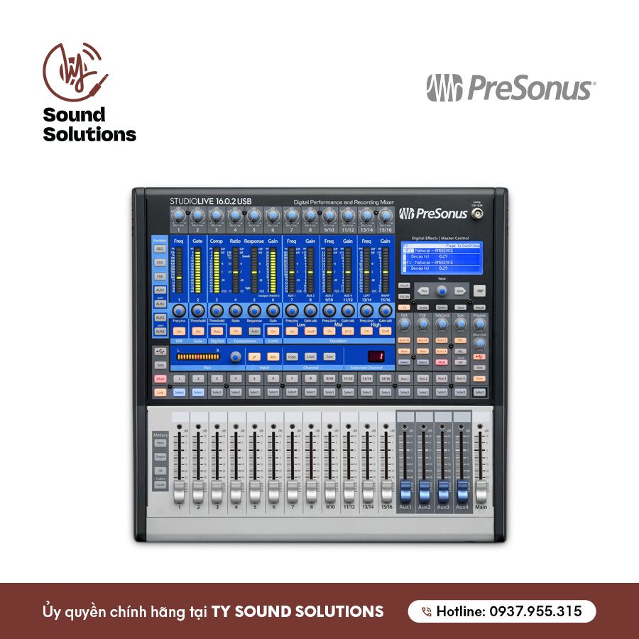 BÀN MIXER CHÍNH HÃNG - PRESONUS STUDIOLIVE SL1602 USB