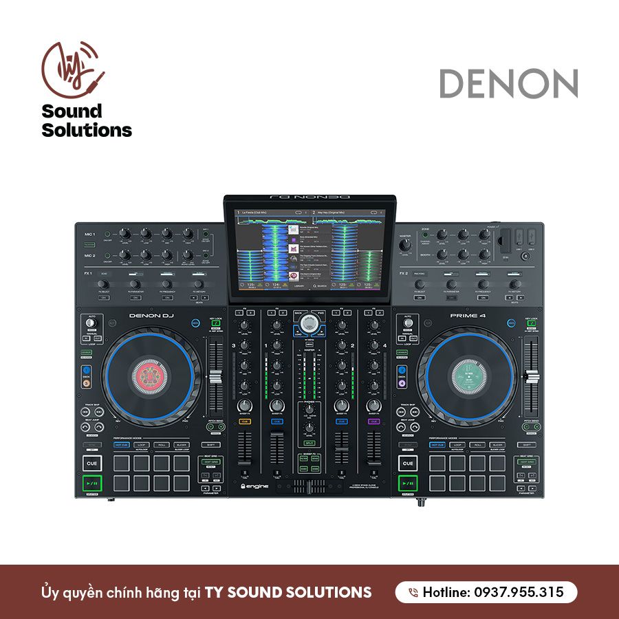 BÀN DJ CHÍNH HÃNG - DENON PRIME 4 (Máy đã qua sử dụng)