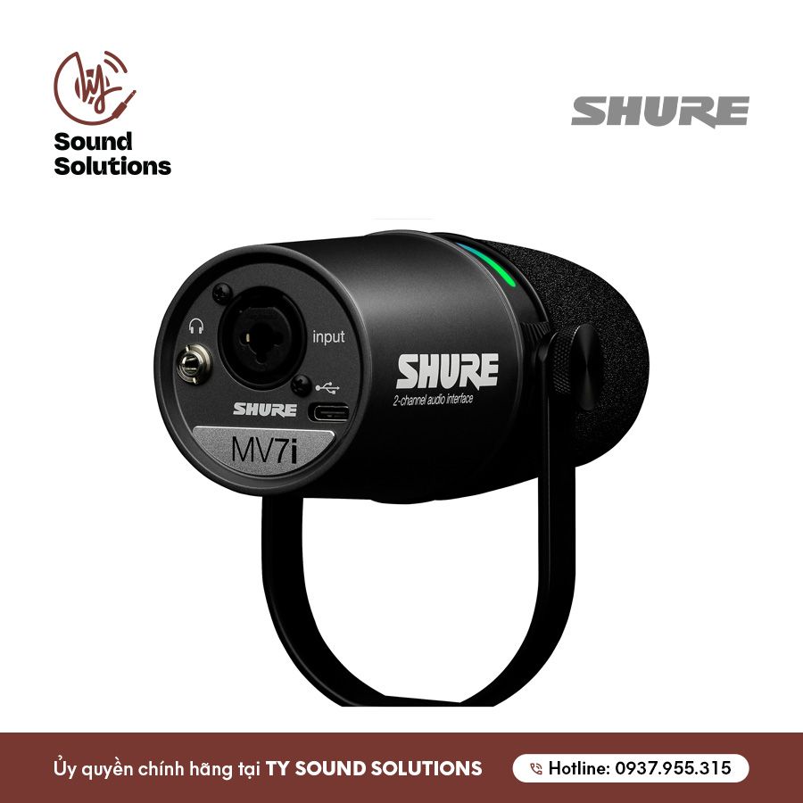 MICRO THU ÂM CHUYÊN NGHIỆP CHÍNH HÃNG - SHURE MV7i