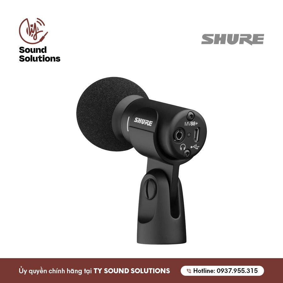 MICRO THU ÂM CHUYÊN NGHIỆP CHÍNH HÃNG - SHURE MV88+