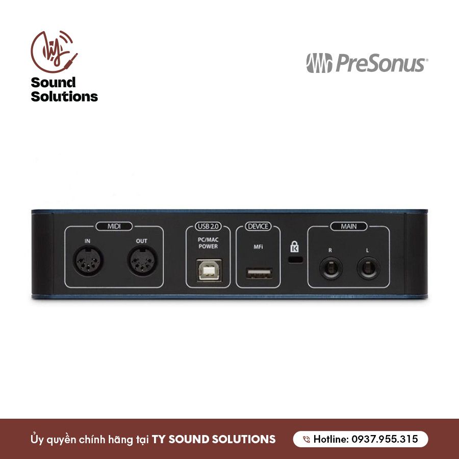 SOUNDCARD CHÍNH HÃNG - PRESONUS AUDIOBOX ITWO USB