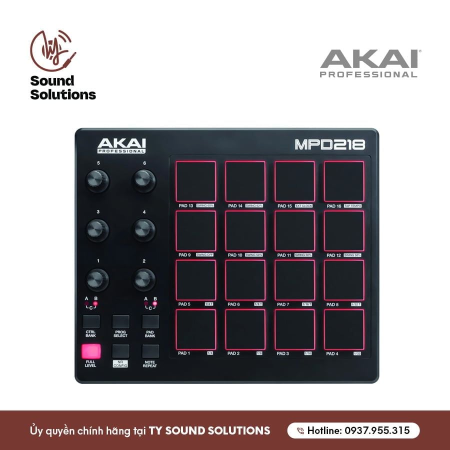 THIẾT BỊ SẢN XUẤT ÂM NHẠC CHÍNH HÃNG - AKAI MPD218