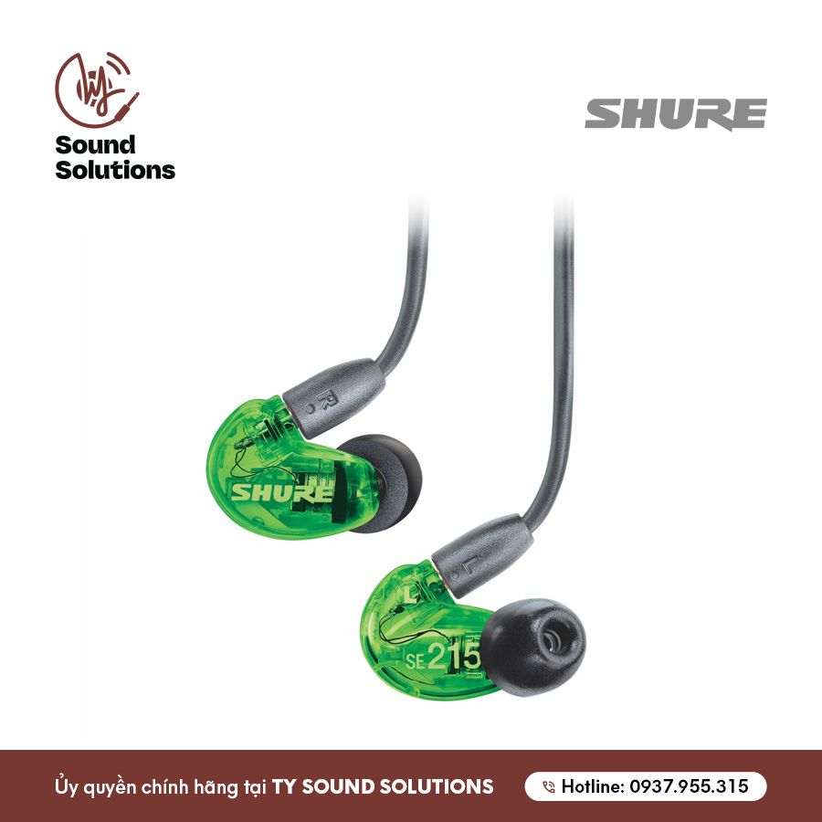 TAI NGHE INEAR CHÍNH HÃNG CÓ DÂY - SHURE SE215 PRO SPECIAL EDITION