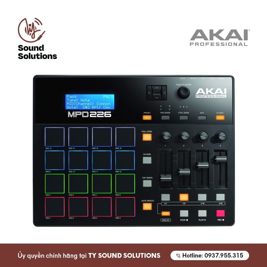 THIẾT BỊ SẢN XUẤT ÂM NHẠC CHÍNH HÃNG - AKAI MPD226