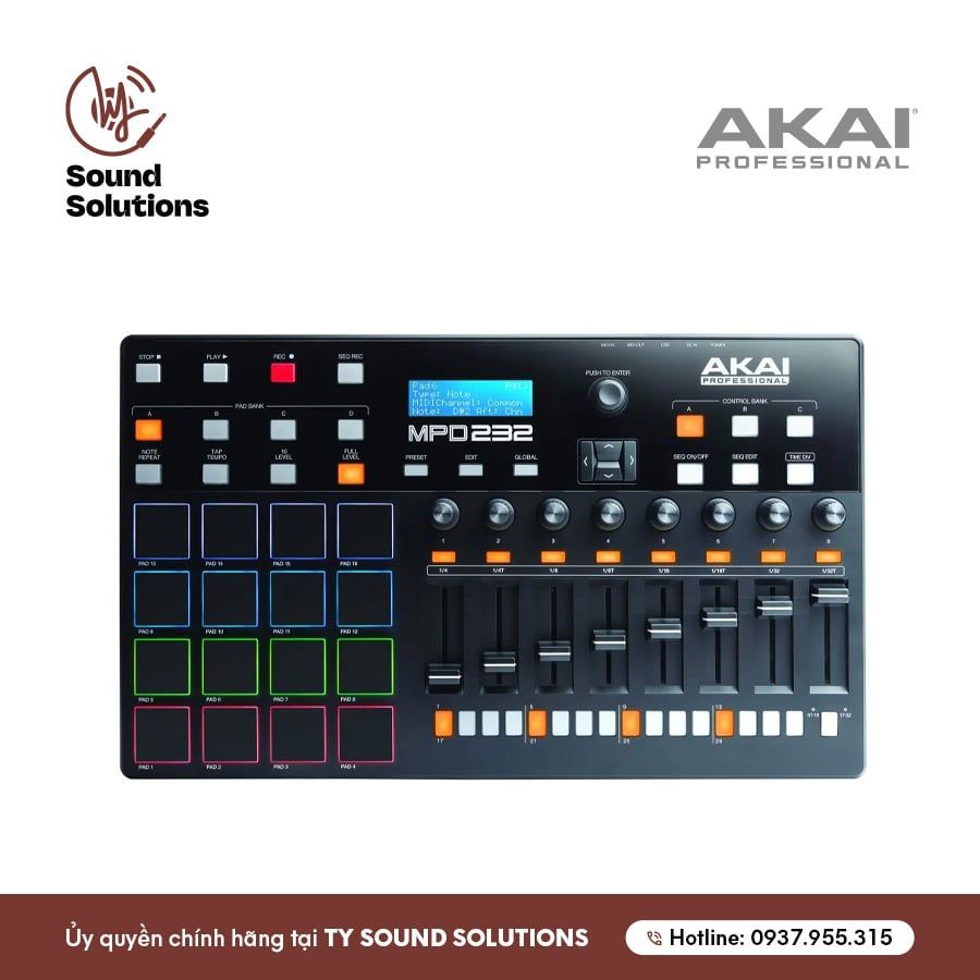 THIẾT BỊ SẢN XUẤT ÂM NHẠC CHÍNH HÃNG - AKAI MPD232