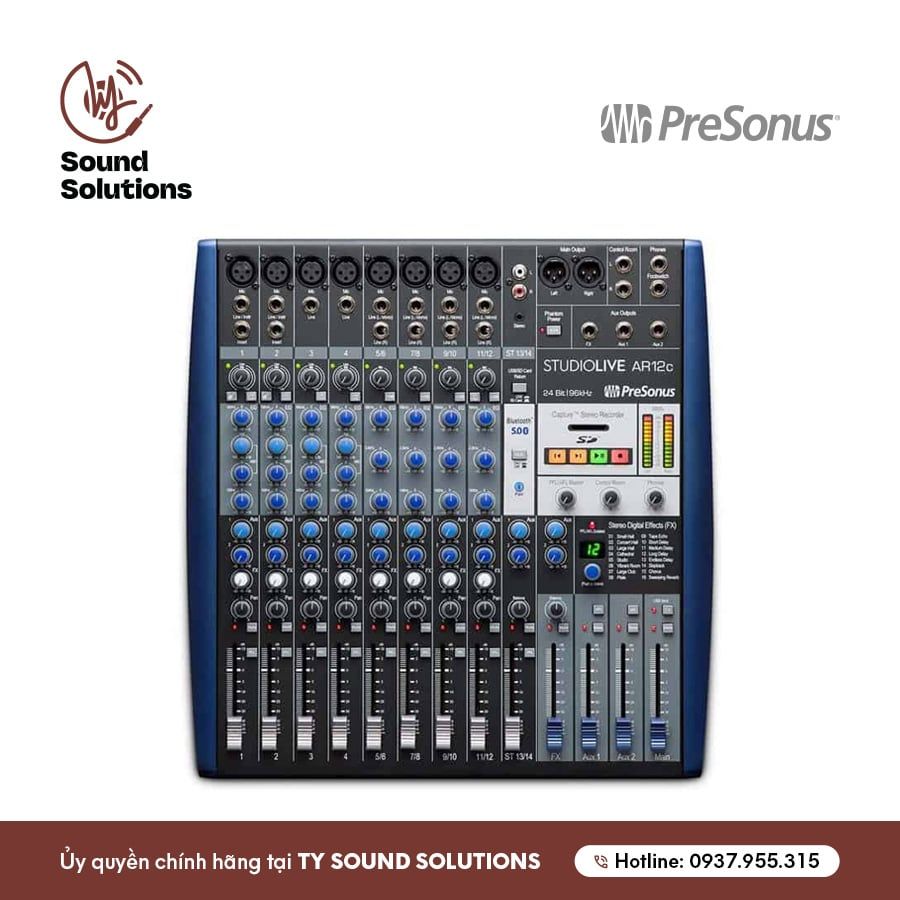 BÀN MIXER CHÍNH HÃNG - PRESONUS STUDIO LIVE AR12C