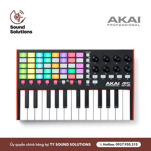  THIẾT BỊ SẢN XUẤT ÂM NHẠC CHÍNH HÃNG - AKAI APC KEY 25 MK II 