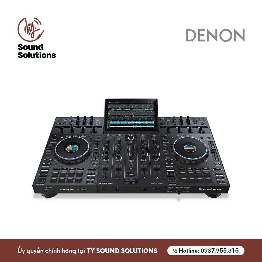 BÀN DJ CHÍNH HÃNG - DENON PRIME 4+