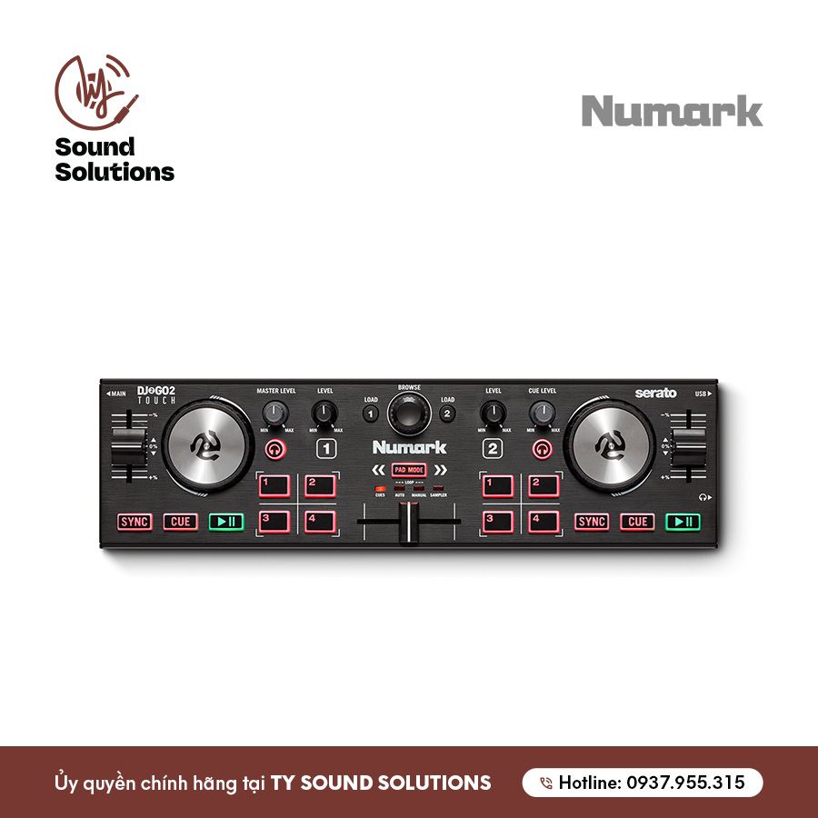 BÀN DJ CHÍNH HÃNG - NUMARK DJ2GO2 TOUCH