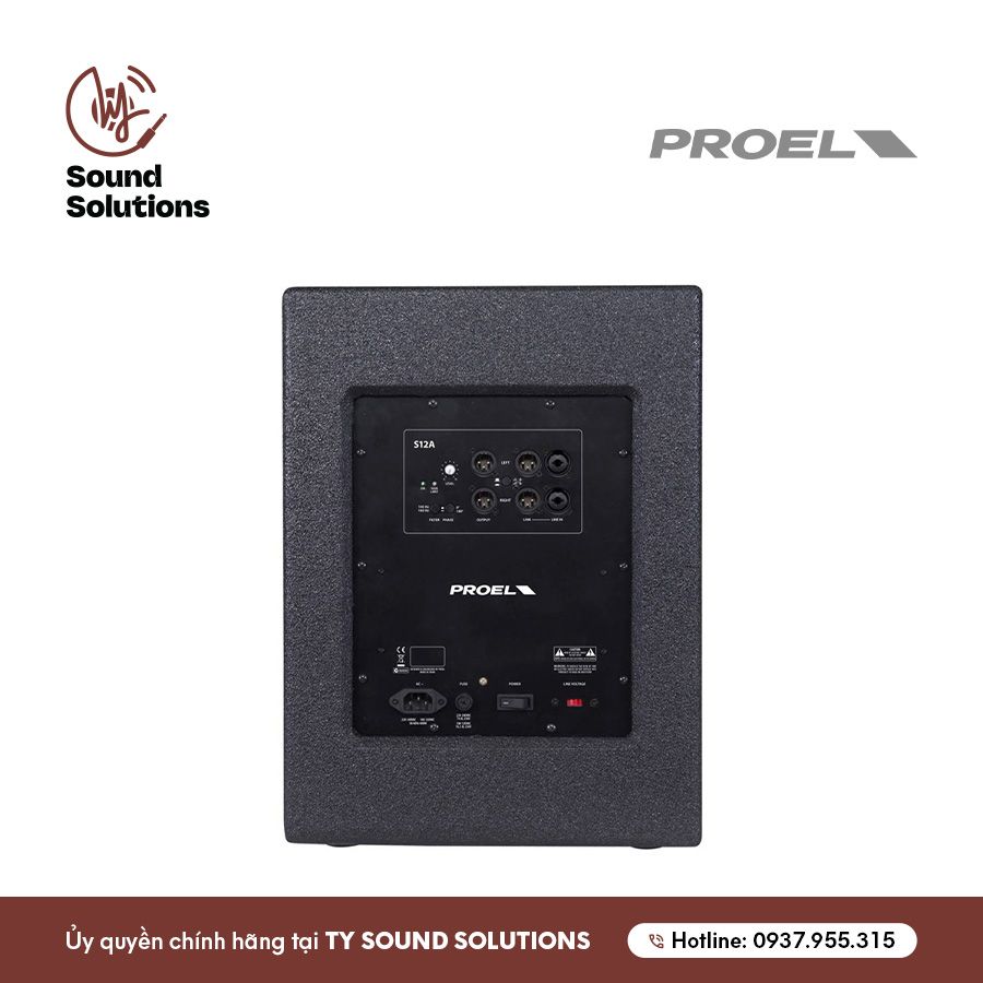 LOA SUBWOOFER ACTIVE CHÍNH HÃNG - PROEL S12A