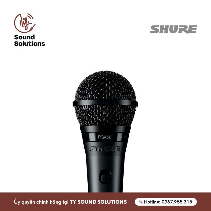 MICRO CÓ DÂY CHÍNH HÃNG - SHURE PGA 58