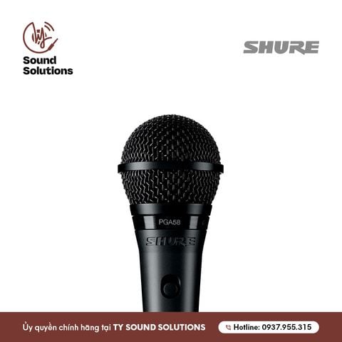  MICRO CÓ DÂY CHÍNH HÃNG - SHURE PGA 58 