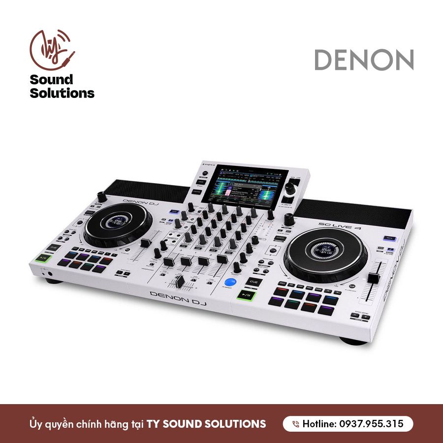 BÀN DJ CHÍNH HÃNG - DENON SC LIVE 4 WHITE