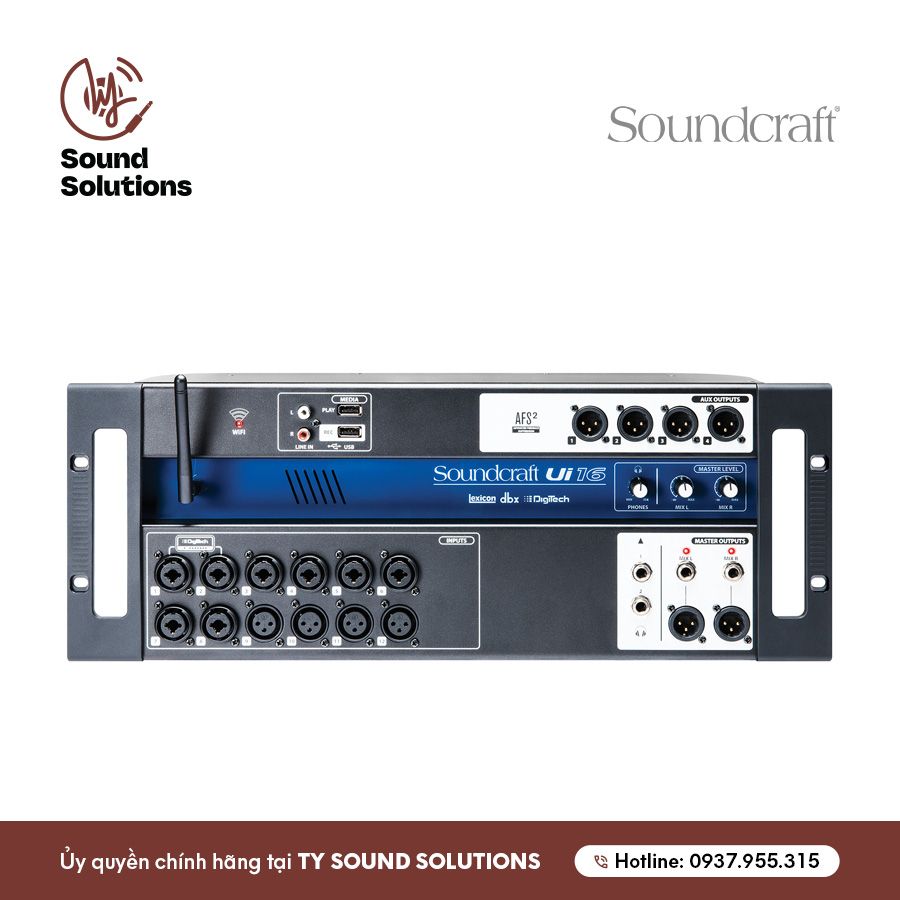 MIXER DIGITAL CHÍNH HÃNG - SOUNDCRAFT UI16