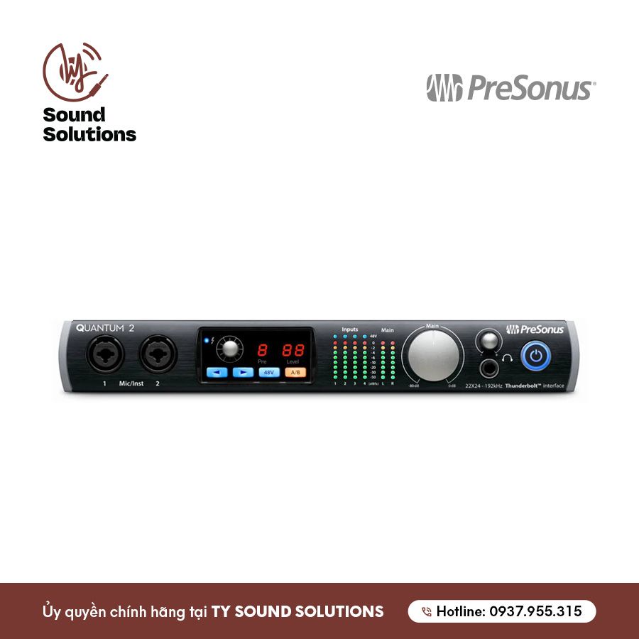 SOUNDCARDS CHÍNH HÃNG - PRESONUS QUANTUM 2
