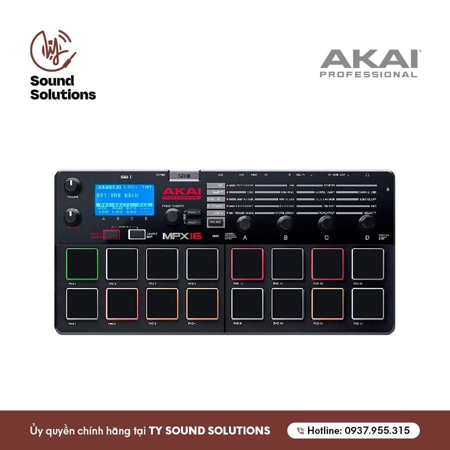 THIẾT BỊ SẢN XUẤT ÂM NHẠC CHÍNH HÃNG - AKAI MPX16M10