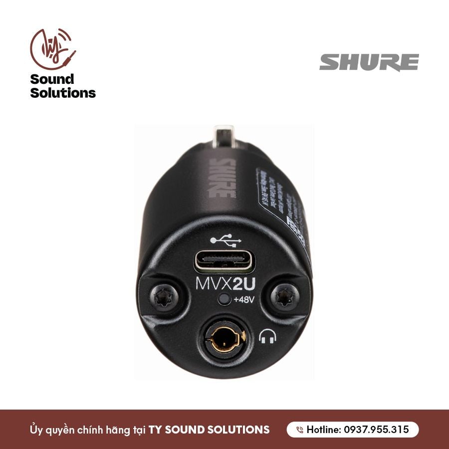 SOUNDCARDS CHÍNH HÃNG - SHURE MVX2U XLR SANG USB