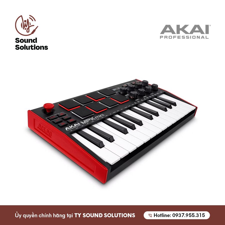 THIẾT BỊ SẢN XUẤT ÂM NHẠC CHÍNH HÃNG - AKAI MPKMINI PLAY 3