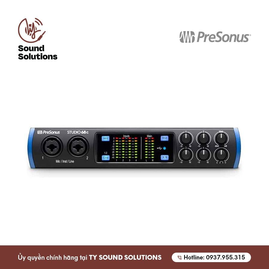 SOUNDCARDS CHÍNH HÃNG - PRESONUS STUDIO 68C