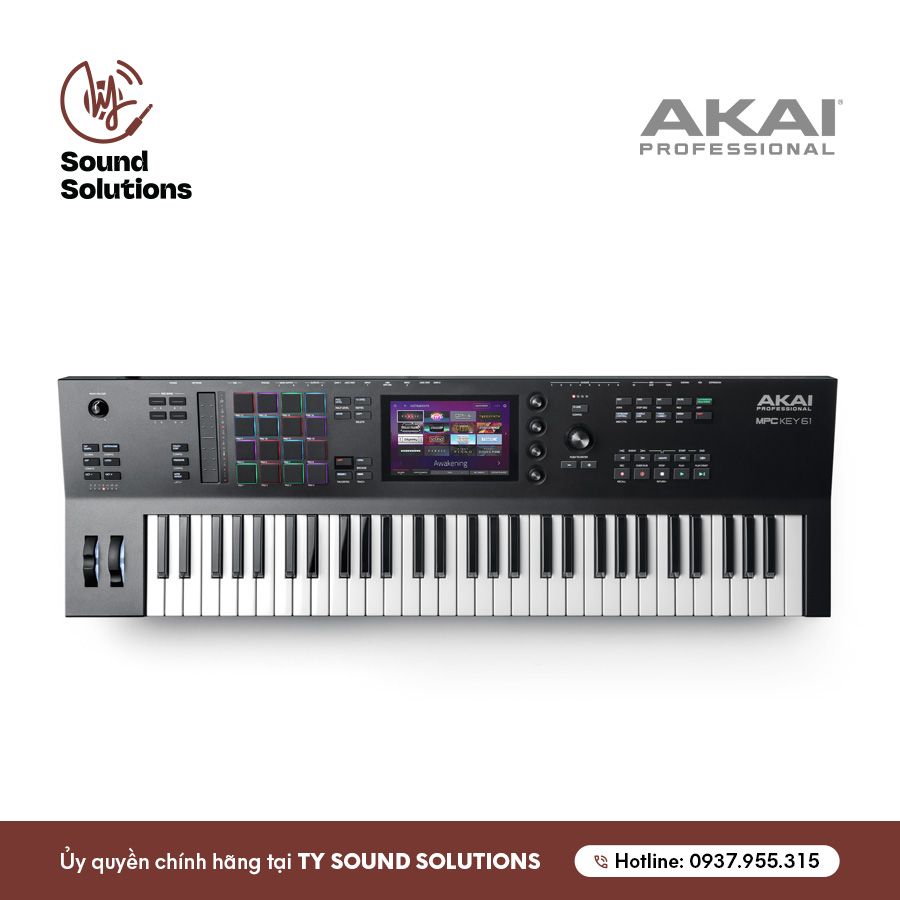 THIẾT BỊ SẢN XUẤT ÂM NHẠC CHÍNH HÃNG - AKAI ĐÀN KEYBOARD MPC KEY 61