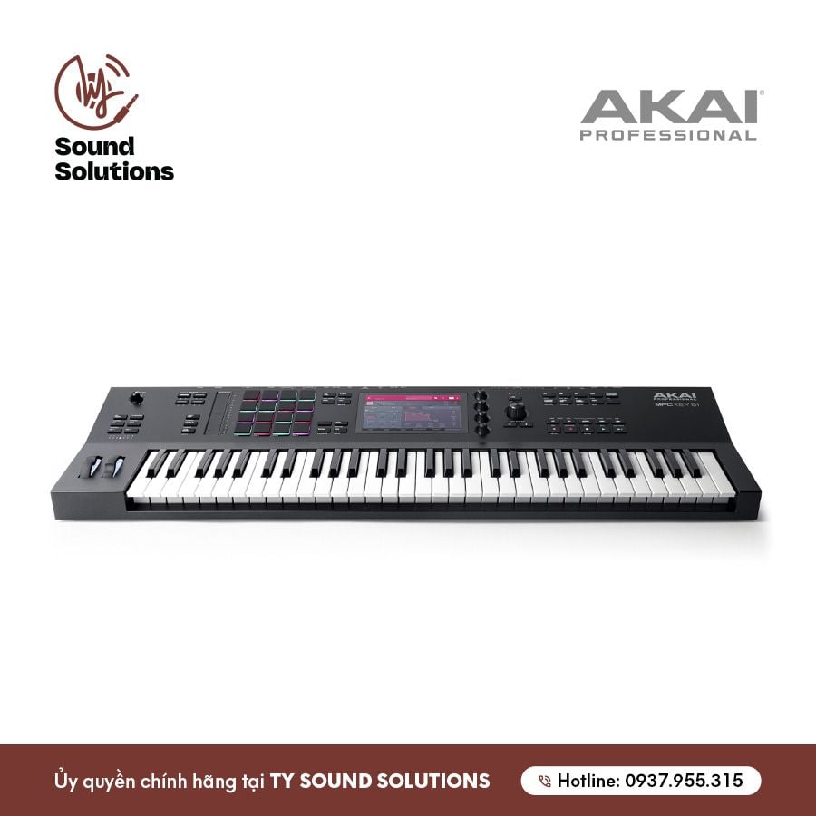 THIẾT BỊ SẢN XUẤT ÂM NHẠC CHÍNH HÃNG - AKAI ĐÀN KEYBOARD MPC KEY 61