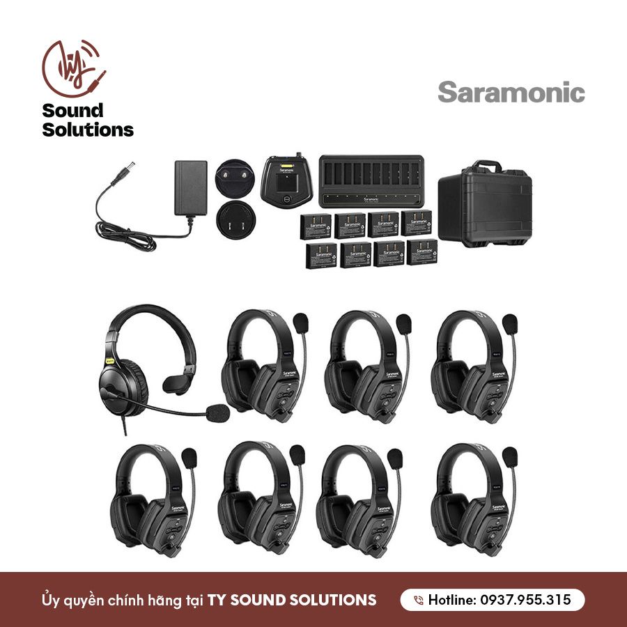 HỆ THỐNG TAI NGHE INTERCOM CHÍNH HÃNG - SARAMONIC WITALK WT8D