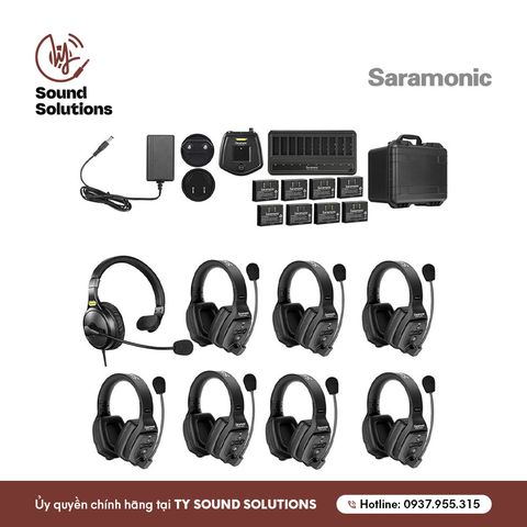  HỆ THỐNG TAI NGHE INTERCOM CHÍNH HÃNG - SARAMONIC WITALK WT8D 
