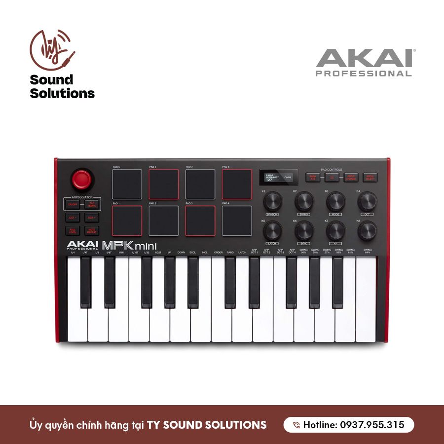 THIẾT BỊ SẢN XUẤT ÂM NHẠC CHÍNH HÃNG - AKAI MINI MK3 ORIGINAL