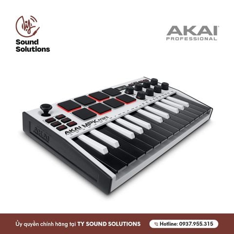  THIẾT BỊ SẢN XUẤT ÂM NHẠC CHÍNH HÃNG - AKAI MPK MINI 3 WHITE 