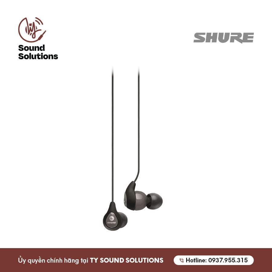 TAI NGHE INEAR CHÍNH HÃNG CÓ DÂY - SHURE SE112 MÀU XÁM