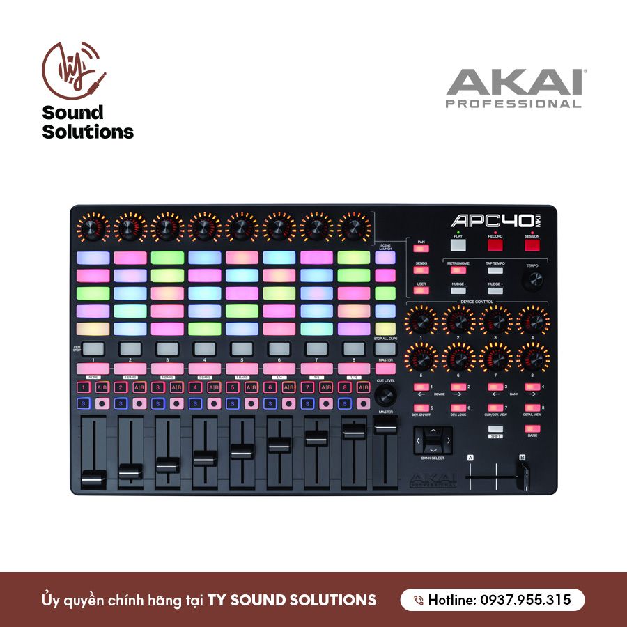 THIẾT BỊ SẢN XUẤT ÂM NHẠC CHÍNH HÃNG - AKAI APC40 MKII