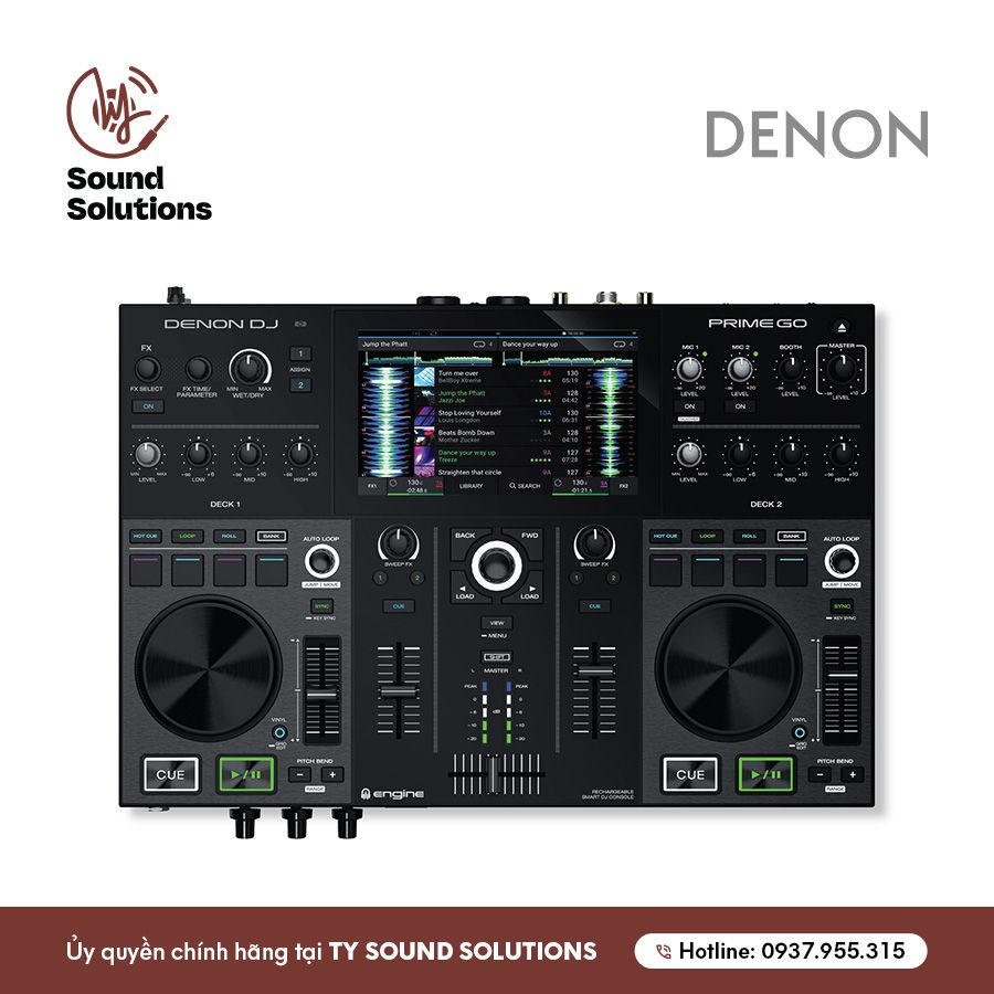 BÀN DJ CHÍNH HÃNG - DENON PRIME GO