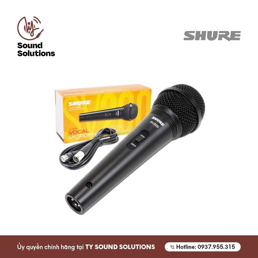 MICRO CÓ DÂY CHÍNH HÃNG - SHURE SX200