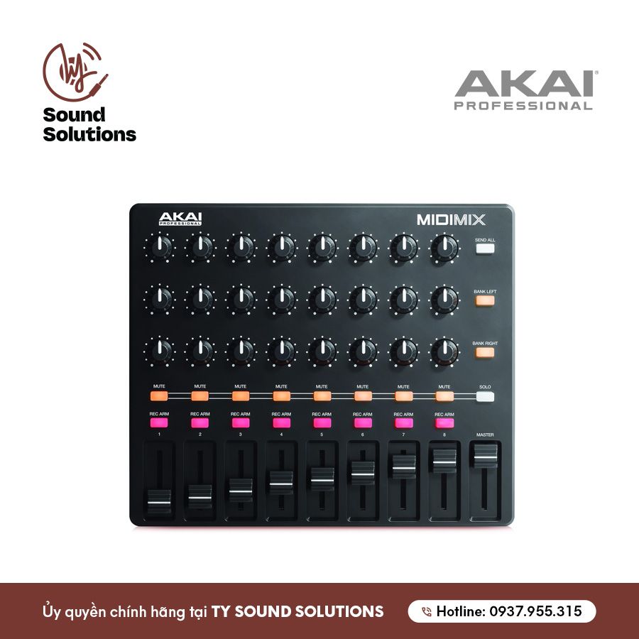 THIẾT BỊ SẢN XUẤT ÂM NHẠC CHÍNH HÃNG - AKAI MIDIMIX