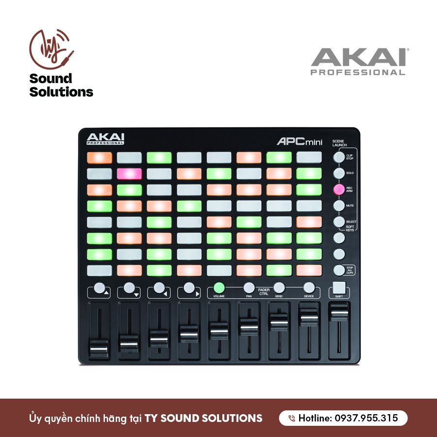 THIẾT BỊ SẢN XUẤT ÂM NHẠC CHÍNH HÃNG - AKAI APC MINI
