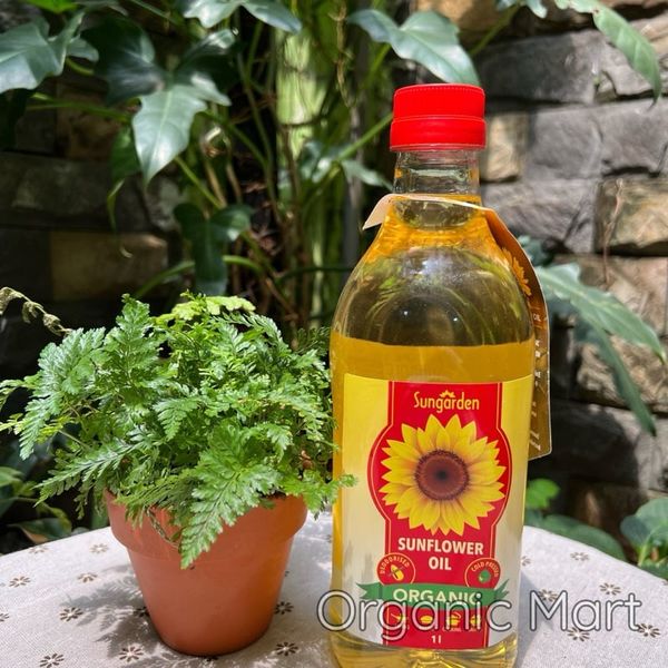 Dầu ăn hướng dương ép lạnh hữu cơ Sungarden 1L
